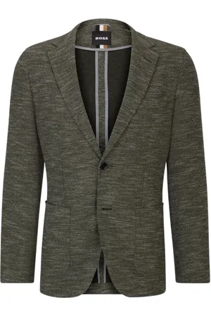 HUGO BOSS Jakke, Herre, Grøn, XL, Uld, Stilfulde Jakker til Mænd og Kvinder