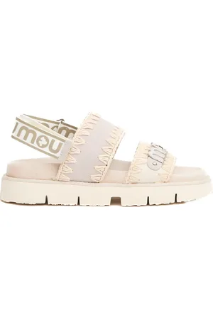 Mou Sko, Dame, , 37 EU, Uld, Ruskind og Lærred Sandaler