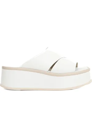 Patrizia Bonfanti Sko, Dame, Hvid, 35 EU, Læder, Hvide Læderkile Sandaler Ss25