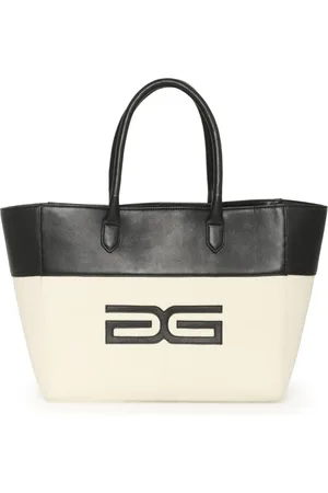 Gestuz Taske, Dame, Sort, ONE SIZE, Uld, Stilfuld Tote Bag Off White /