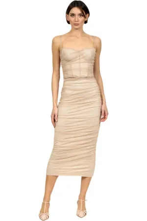 1913 DRESSCODE Kjole, Dame, , M, Tyl, Midi Tylkjole i Blush