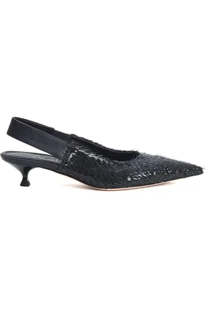 AGL ATTILIO GIUSTI LEOMBRUNI Sko, Dame, Sort, 36 EU, Læder, Marineblå Læder Slingback Pumps