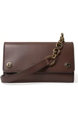 Dolce & Gabbana Pre-owned, Dame, Brun, ONE SIZE, Uld, Pre-owned Stof skuldertasker