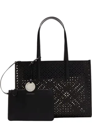 Emporio Armani Taske, Dame, Sort, ONE SIZE, Uld, Stilfuld lædertaske til kvinder