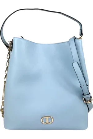 Twin-Set Taske, Dame, Blå, ONE SIZE, Uld, Clear Sky Skuldertaske