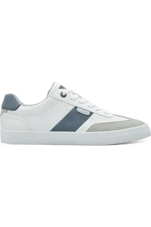 QS by s.Oliver Sko, Herre, Hvid, 45 EU, Hvide Snøresneakers til Mænd