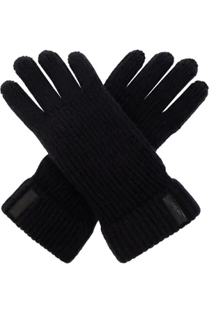 Giorgio Armani Tilbehør, Herre, Blå, M, Kashmir handsker