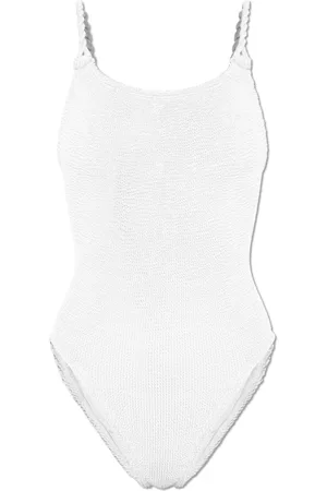 Hunza G Badetøj, Dame, Hvid, ONE SIZE, Uld, Badedragt Camille