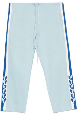 BODE Bukser, Herre, Blå, L, Lysblå elastisk snøret talje shorts