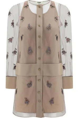 Fendi Kjole, Dame, , XS, Pailletbroderet Kort Kjole