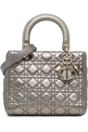 Dior Pre-owned, Dame, Grå, ONE SIZE, Uld, Pre-owned Laeder dior-tasker