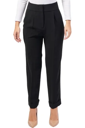 Armani Exchange Bukser, Dame, Sort, S, Polyester, Højtaljede sorte bukser Skinny ben