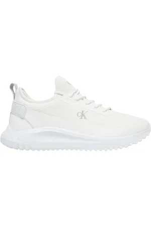 Calvin Klein Sko, Herre, Hvid, 42 EU, Afslappede Sneakers til Hverdagsbrug