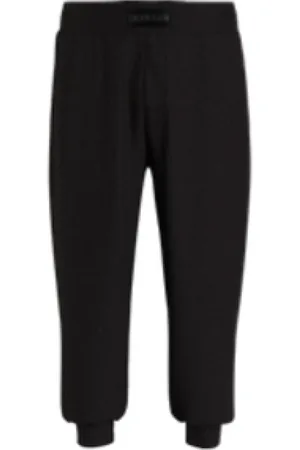Calvin Klein Bukser, Herre, Sort, S, Uld, Sort Jogger Bukser