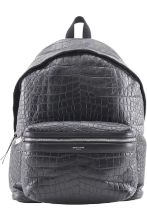 Saint Laurent Pre-owned, Herre, Sort, ONE SIZE, Uld, Pre-owned Laeder rygsaekke
