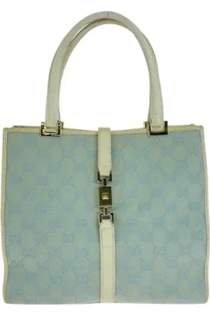 Gucci Pre-owned, Dame, Blå, ONE SIZE, Uld, Pre-owned Stof totes