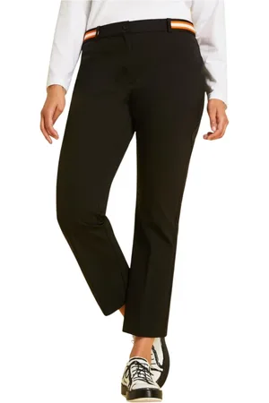 Persona by Marina Rinaldi Bukser, Dame, Sort, 2XL, Uld, Stilfuld buks til kvinder