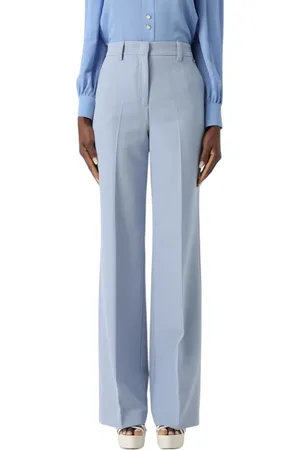 Liu Jo Bukser, Dame, Blå, 2XS, Polyester, Elegant blanding af polyester og elastan