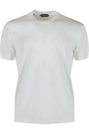 Tom Ford Top, Herre, Hvid, M, Bomuld, Bomuld Lyocell T-shirt