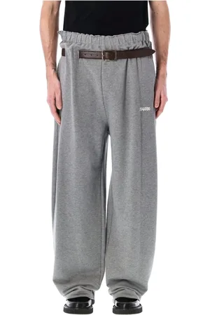 MAGLIANO Bukser, Herre, Grå, L, Bomuld, Grå Melange Trackpants med Wide Leg