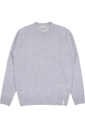 BROOKSFIELD Strik, Herre, Grå, M, Ribbet rund hals sweater