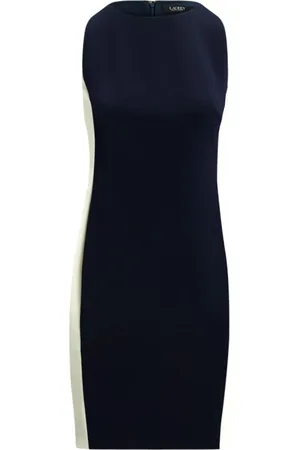 Ralph Lauren Kjole, Dame, Blå, S, Polyester, 91% Polyester 9% Elastene