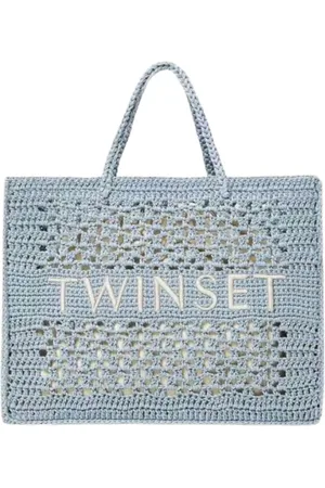 Twin-Set Taske, Dame, Blå, ONE SIZE, Uld, Blå Tear Bohemian Skuldertaske