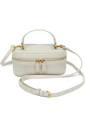 Saint Laurent Pre-owned, Dame, Hvid, ONE SIZE, Uld, Pre-owned Laeder hndtasker