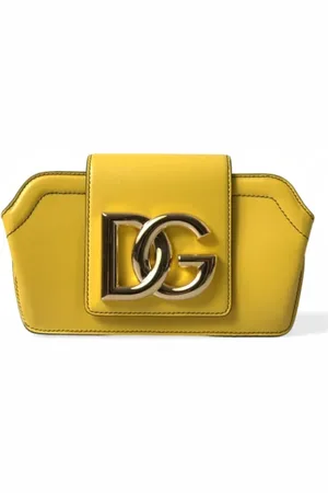 Dolce & Gabbana Pre-owned, Dame, Gul, ONE SIZE, Uld, Pre-owned Stof skuldertasker