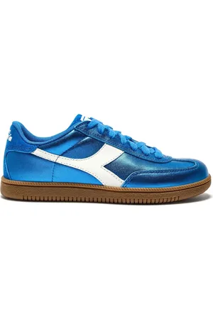 Diadora Sko, Dame, Blå, 38 1/2 EU, Uld, Metallic Trainer Sneaker Blå