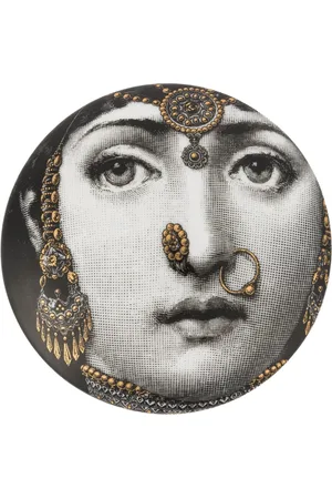 FORNASETTI Home, unisex, Flerfarvet, ONE SIZE, Rund æske Tema og Variationer