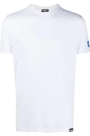 Dsquared2 Top, Herre, Hvid, S, Bomuld, Klassisk Bomuld T-Shirt