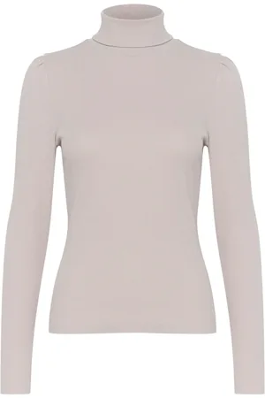 Gestuz Strik, Dame, , L, Uld, Rollneck Puff Top & T-Shirt