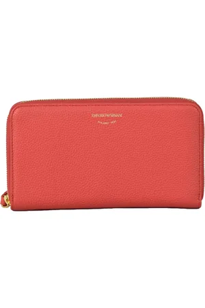 Emporio Armani Tilbehør, Dame, Rød, ONE SIZE, Læder, Wallets Cardholders