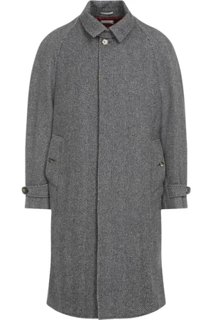 Brunello Cucinelli Frakke, Herre, Grå, L, Uld, Luksuriøs Grå Frakke Aw24