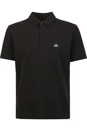 C.P. Company Top, Herre, Sort, S, Bomuld, Hvid Polo Strik