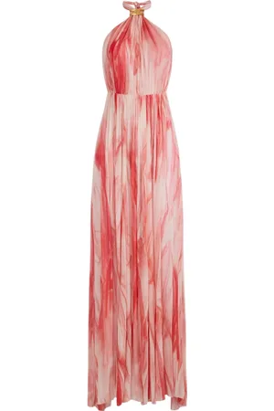 Elisabetta Franchi Kjole, Dame, Flerfarvet, XS, Elegant 100%Vi Kjole