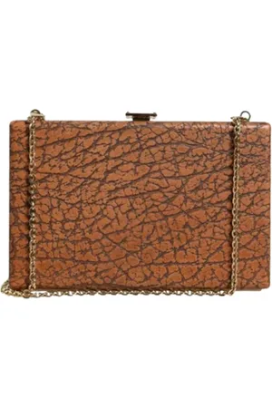 Dolce & Gabbana Pre-owned, Dame, Brun, ONE SIZE, Uld, Pre-owned Laeder skuldertasker