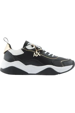 Armani Exchange Sko, Dame, Sort, 36 EU, Uld, Multifarvede damesneakers Stilfuldt design