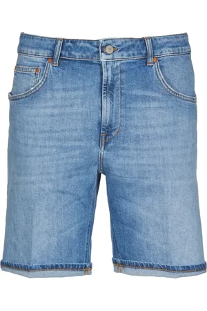 Dondup Shorts, Herre, Blå, W35, Denim, Blå Denim Shorts med Skjult Lynlås