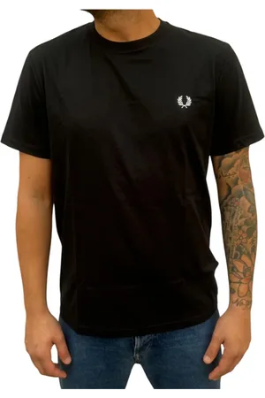 Fred Perry Top, Herre, Sort, 2XL, Klassisk T-shirt til mænd