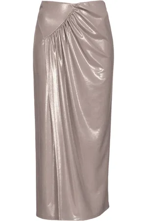 Pinko Nederdel, Dame, , S, Midi Pareo Draperet Jersey Nederdel