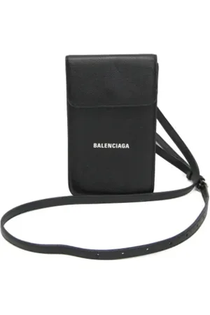 Balenciaga Pre-owned, Dame, Sort, ONE SIZE, Uld, Pre-owned Laeder balenciaga-tasker
