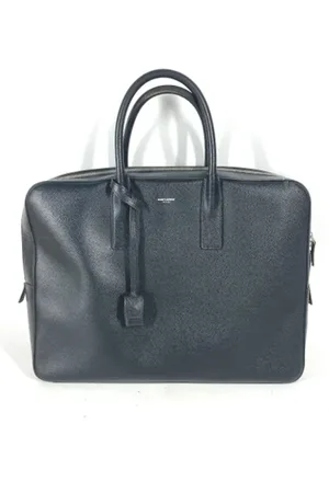 Saint Laurent Pre-owned, Dame, Sort, ONE SIZE, Tyl, Pre-owned Laeder hndtasker