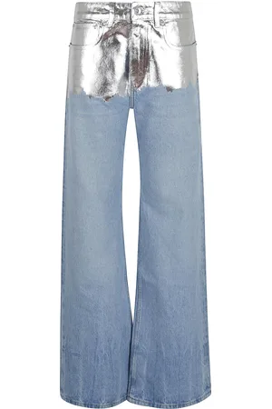 Paco rabanne Jeans, Dame, Blå, S, Uld, Blå Jeans til Kvinder Stilfuldt Design