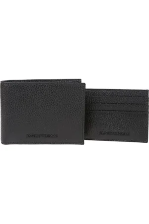 Emporio Armani Tilbehør, Herre, Sort, ONE SIZE, Uld, Stilfulde Punge & Kortholdere