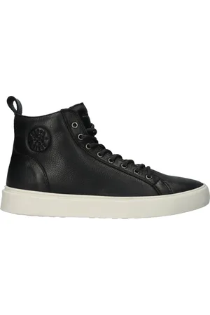 Blackstone Sko, Herre, Sort, 42 EU, Læder, Ruby Innik Sneaker (høj)