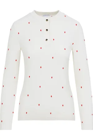 Bottega Veneta Top, Dame, Hvid, M, Bomuld, Hvid Top Slidstærk Stil