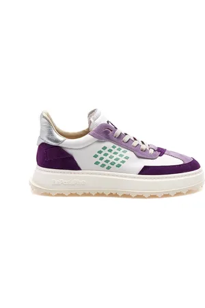 BE POSITIVE Sko, Dame, Flerfarvet, 41 EU, Læder, Lilla Wing Sneakers Kvinder Sko