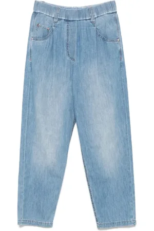 Brunello Cucinelli Jeans, Dame, Blå, 2XS, Denim, Denim Bukser til Kvinder Casual Stil